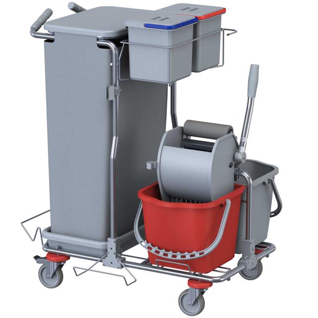 Carrello Smart 1 Top Monoroll grigio rosso