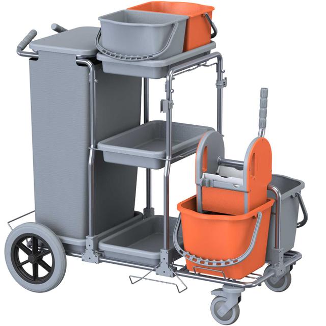 Carrello Smart 6 Top Big Foot grigio/arancio pressa plastica