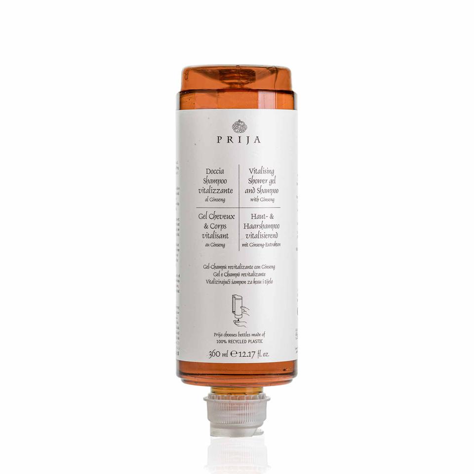 Doccia shampoo ginseng Prija in flacone ml 360 18 pz