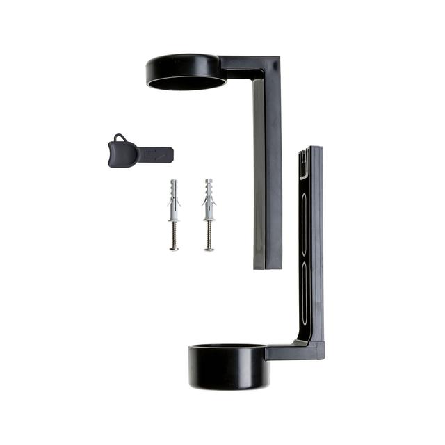 Staffa supporto dispenser c/chiave 'CYSOAP'abs nero tasselli