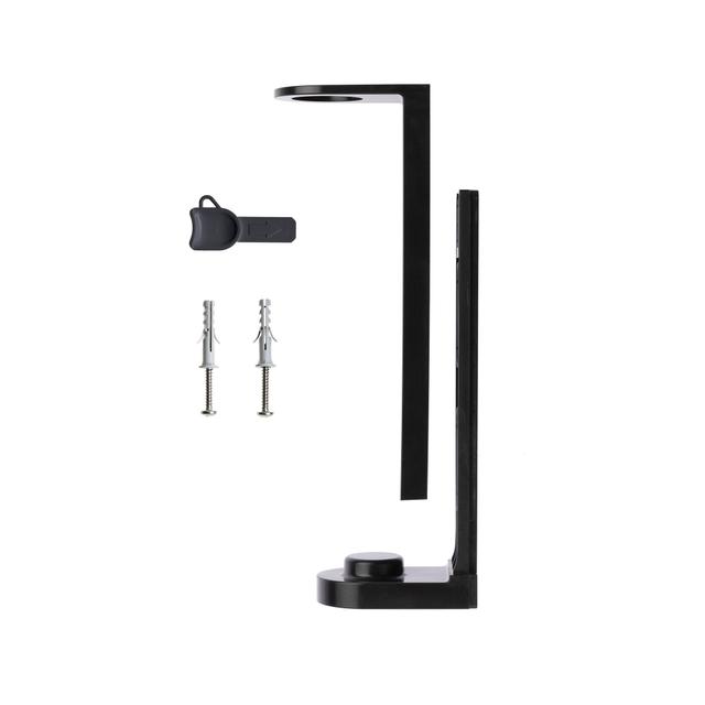 Staffa supporto pump dispenser abs nero tasselli