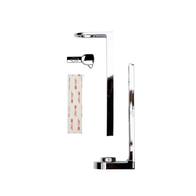 Staffa supporto pump dispenser abs cromato biadesivo