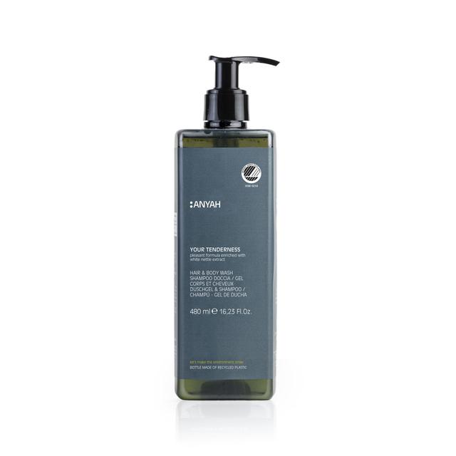 Shampoo doccia Anyah 480 ml pompa inviolabile Ecolabel 18 pz