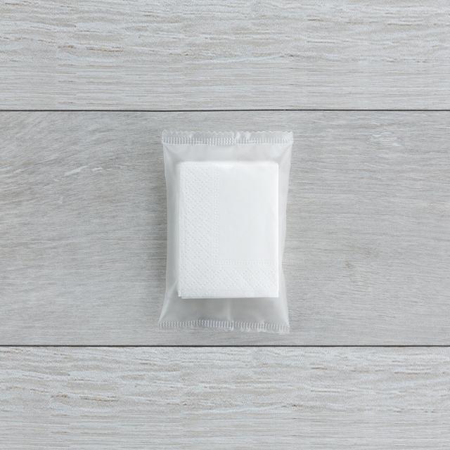 Kit 3 fazzoletti No Logo sacchetto trasparente 1000 pz ES