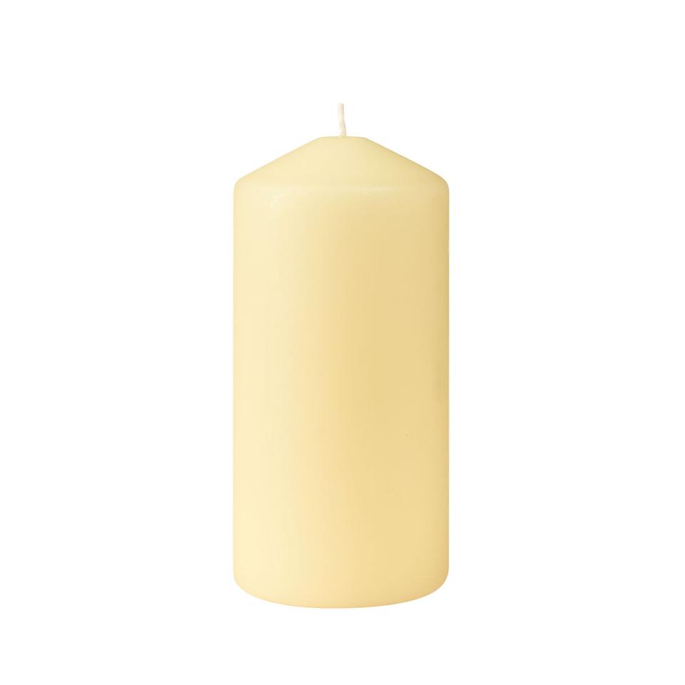 Candela pillar opaca 150 mm d.70 mm crema 50h - 6 pz x cf - 2 cf x ct