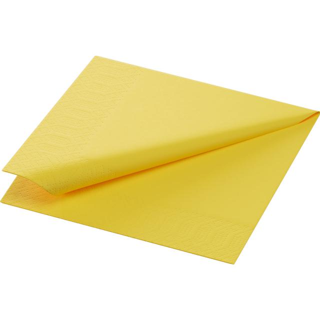 Tovagliolo cellulosa 2 veli 24x24 cm giallo - 300 pz x cf - 8 cf x ct