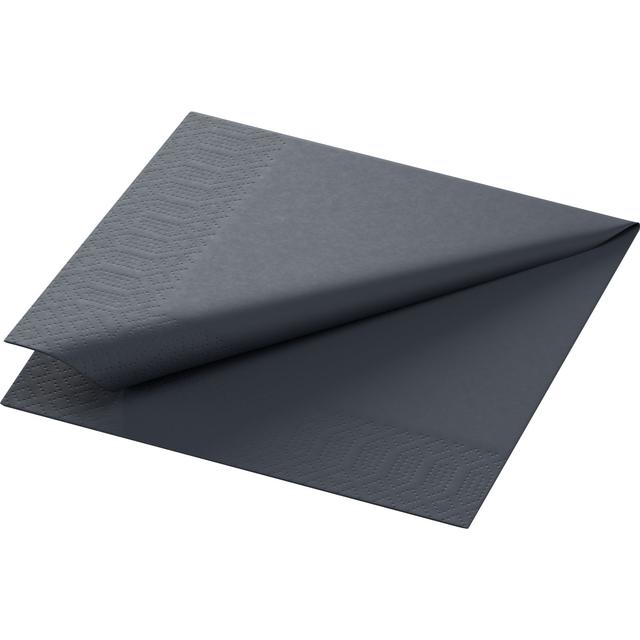 Tovagliolo cellulosa 2 veli 24x24 cm nero - 300 pz x cf - 8 cf x ct