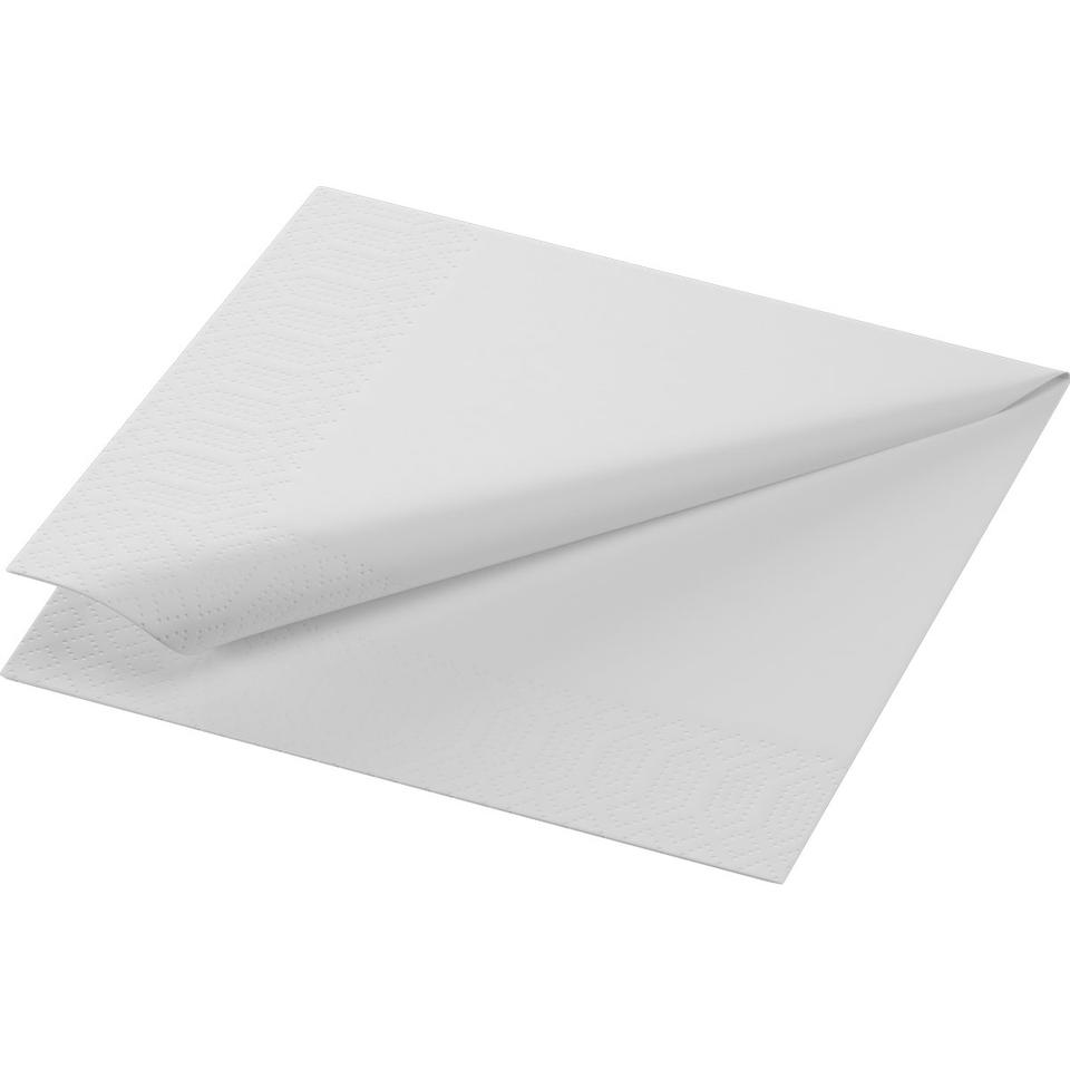 Tovagliolo cellulosa 2 veli 24x24 cm bianco - 300 pz x cf - 8 cf x ct