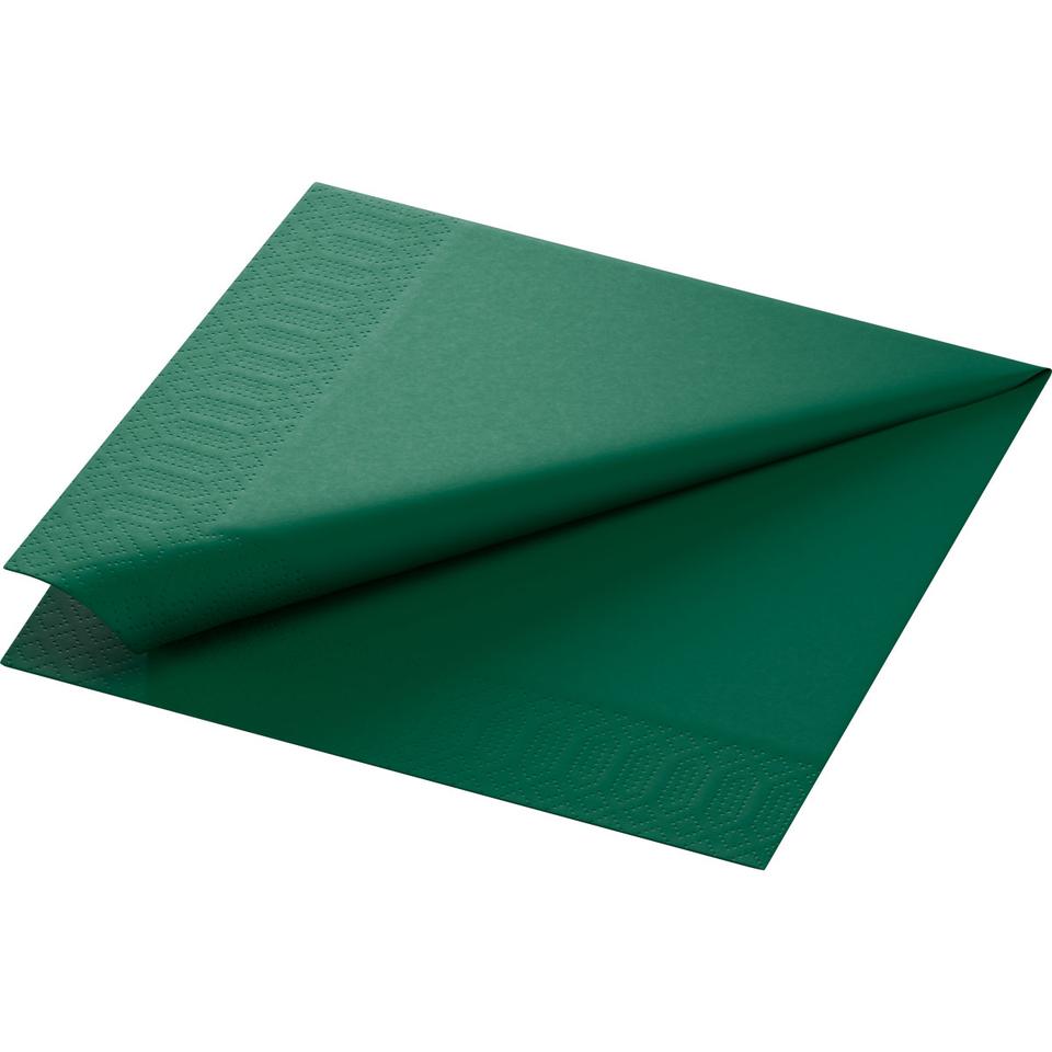 Tovagliolo cellulosa 2v 40x40 cm verde scuro - 125 pz x cf - 10 cf x ct