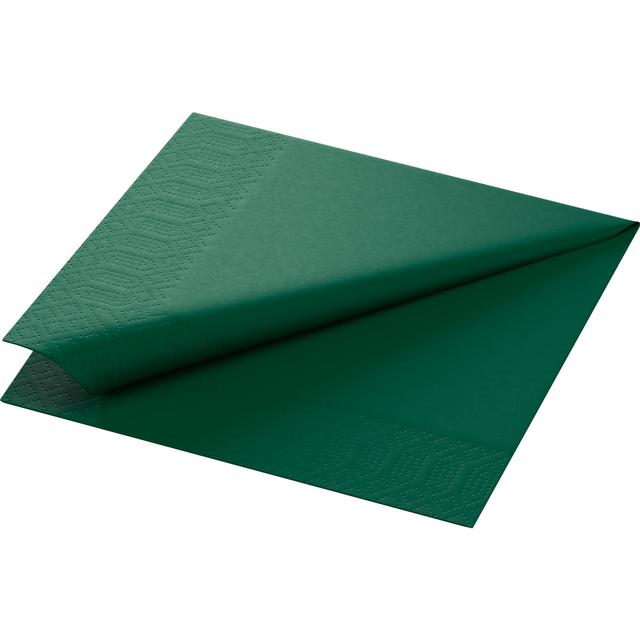 Tovagliolo cellulosa 2v 33x33 cm verde scuro - 125 pz x cf - 16 cf x ct