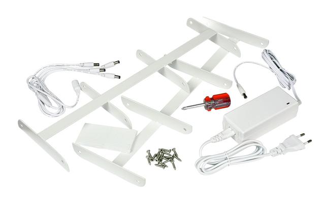 Sostegno ricarica 32 lampade LED Mini 255x140x430mm bianco