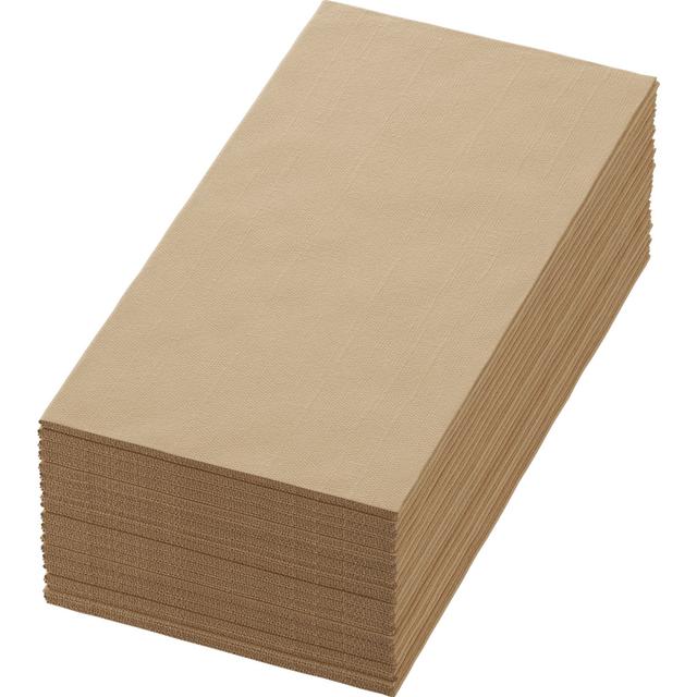 Tovagliolo BIO Dunisoft 40x40cm Marrone Eco piega 1/8 - 60 pz x cf - 6 cf x ct