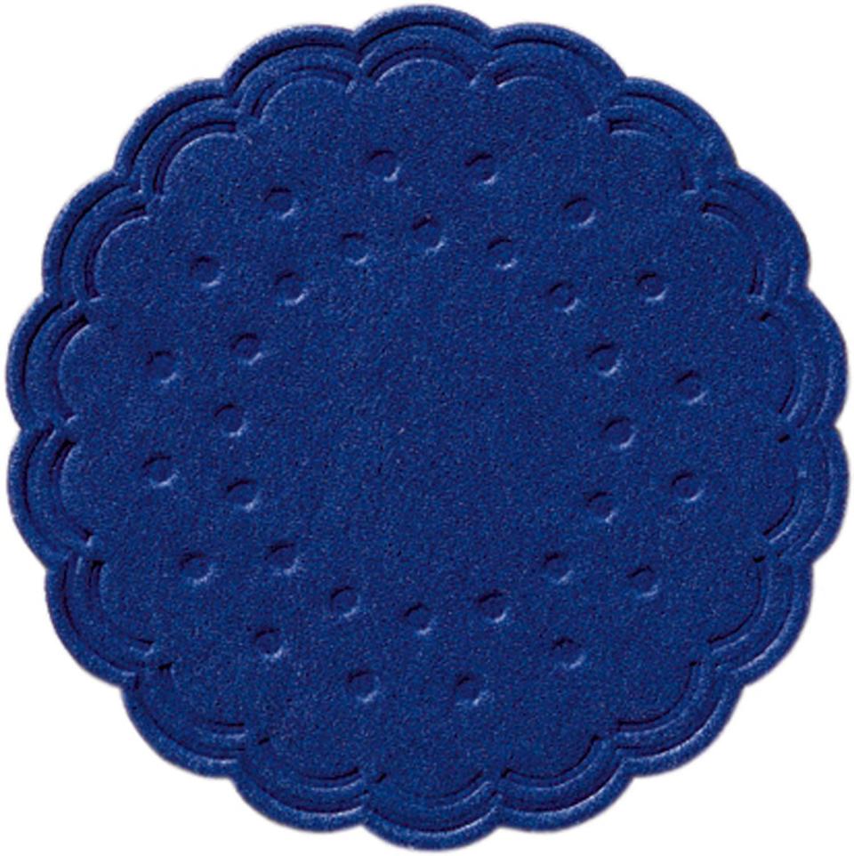 Sottobicchiere 75mm in cellulosa rotondo Blu scuro Multivelo - 250 pz x cf - 12 cf x ct