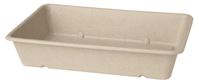 Scatola rettangolare Bagassa marrone 1200 ml - 40 pz x cf - 12 cf x ct ES