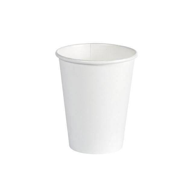 Tazza Plain 240 ml cartone-PLA bianco - 40 pz x cf - 20 cf x ct ES