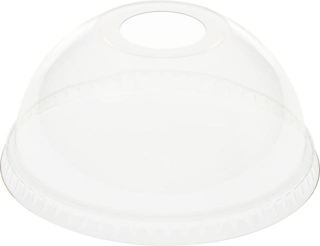 Coperchio duomo buco bicchiere 188001 rPET trasp. - 60 pz x cf - 16 cf x ct ES