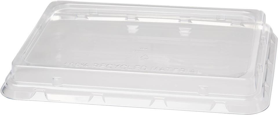 Coperchio 100% rPET trasparente scatola rettang - 40 pz x cf - 6 cf x ct ES