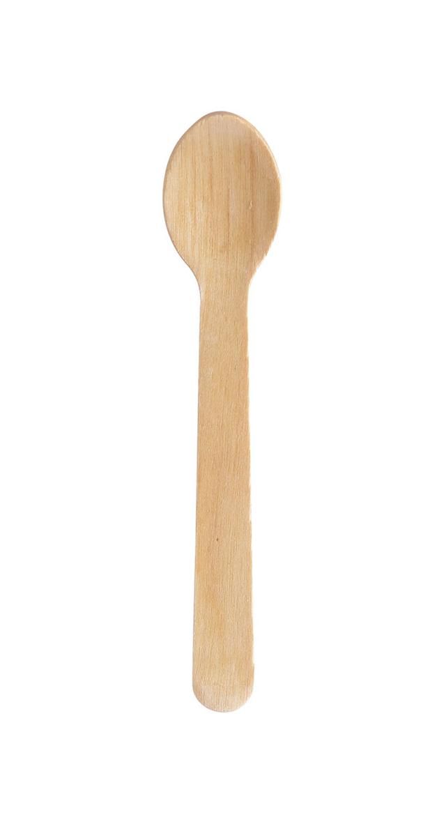 Mini cucchiaio Silva 9 cm Naturale legno - 100 pz x cf - 10 cf x ct