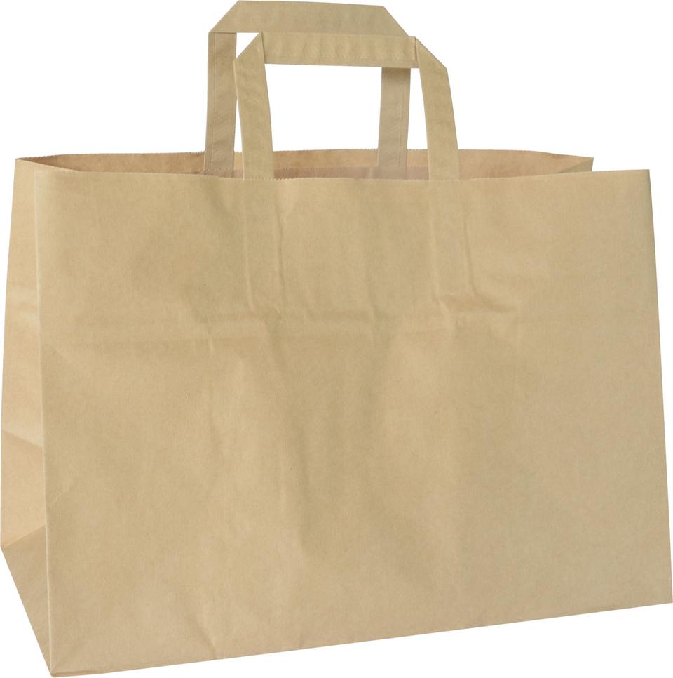 Sacchetto da asporto marrone lt.15 360x170x257 mm - 200 pz x cf