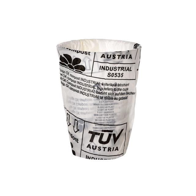 Bicchiere PLA trasparente 25 cl imbustato singolo - 500 pz x cf