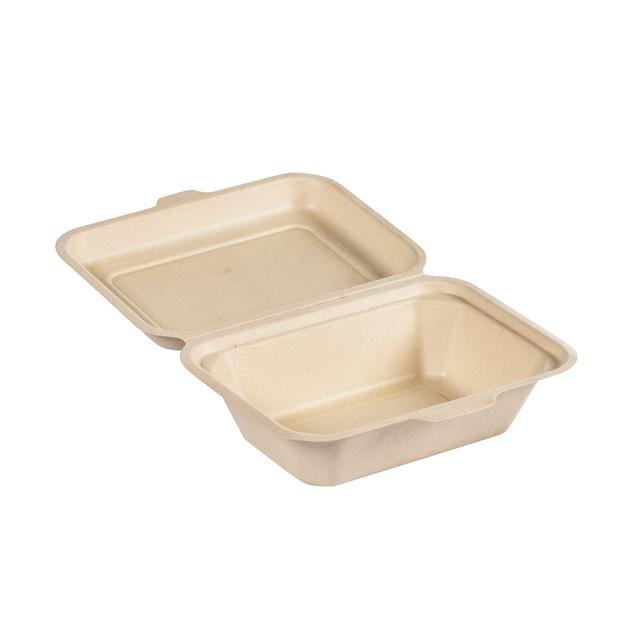 Scatola Meal Bagassa marrone1 scomp. 530 ml 130x181x50mm - 50 pz x cf - 6 cf x ct