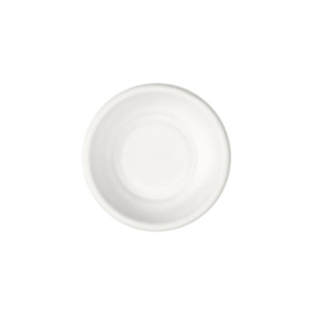Piatto bagassa bianco Demo d.77 x15 mm - 120 pz x cf - 25 cf x ct