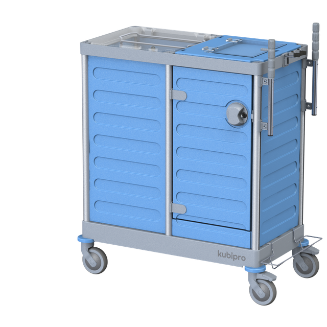 Carrello Kubi-Box Minimal grigio/azzurro