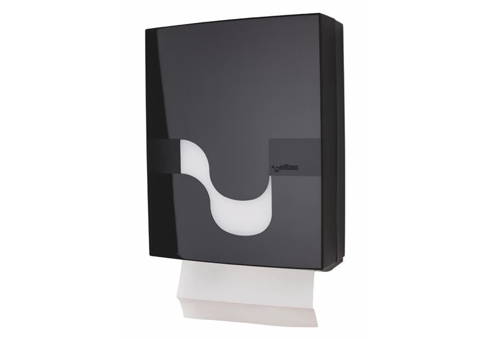 Dispenser MegaMini asciugamani piegati Z, V, C nero