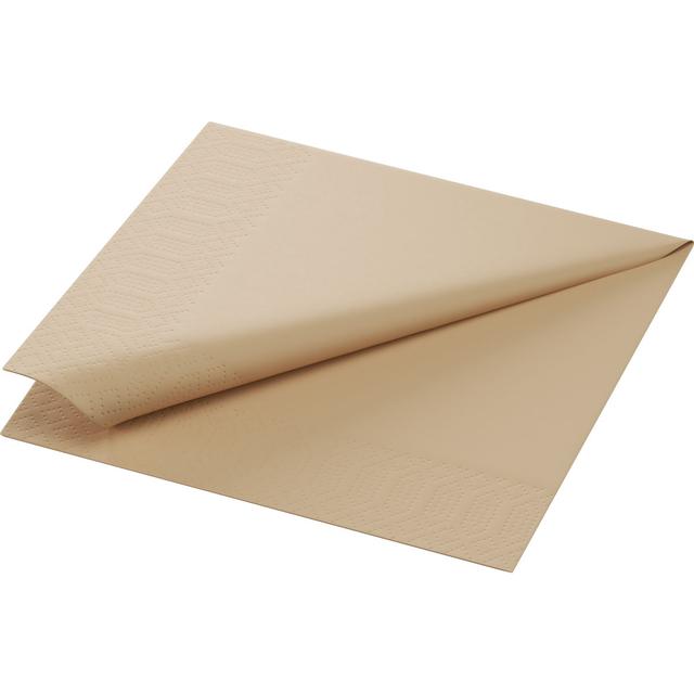 Tovagliolo cellulosa 33x33 marrone Eco 3v - 250 pz x cf - 4 cf x ct