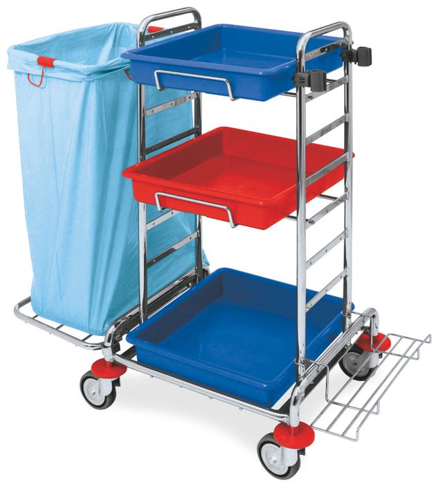 Carrello multiuso cromato H5008