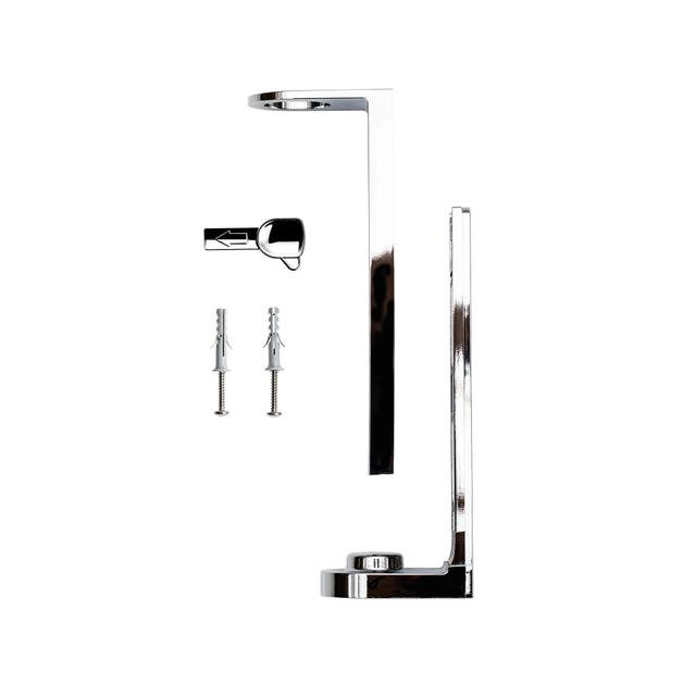 Staffa supporto pump dispenser abs cromato con viti