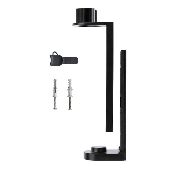 Staffa supporto pump dispenser abs nero tasselli antieffrazione