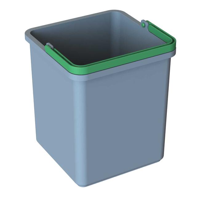 Secchio Kubi 6 L - grigio/verde