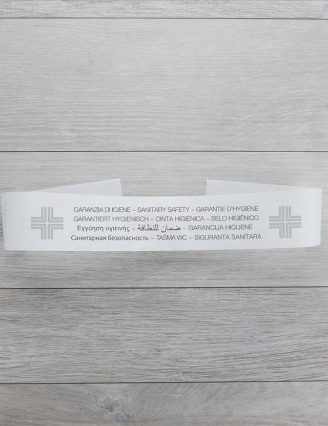 Fascia sigillo WC carta bianca 5x55 cm No Logo - cf 2000 pz