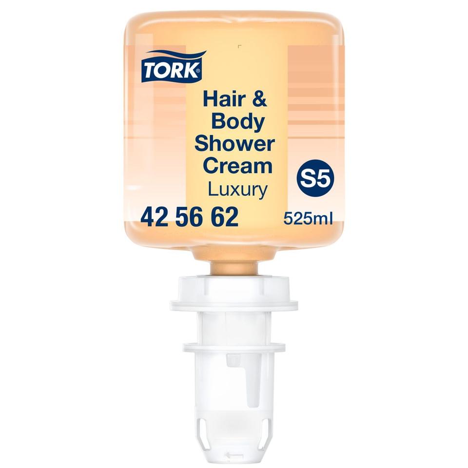 Crema doccia corpo e capelli Tork Luxury 525 ml S5 ct 8 pz