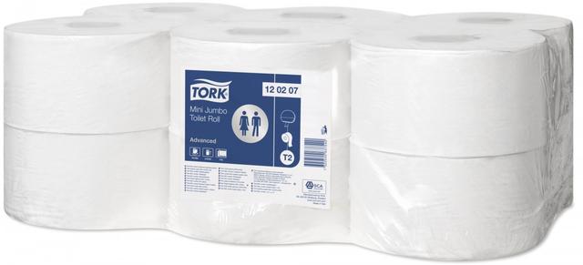 Carta igienica mini jumbo Tork Advanced 130 mt 520 str. T2 ct 12 pz
