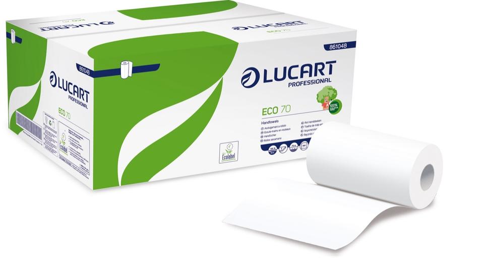 Asciugamano a rotolo Lucart EcoLucart Joint 2 v 70 M 190 str 6 pz x ct