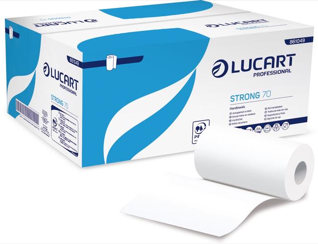 Asciugamano a rotolo Lucart Strong 2 v 70 M 190 str 12 pz x ct