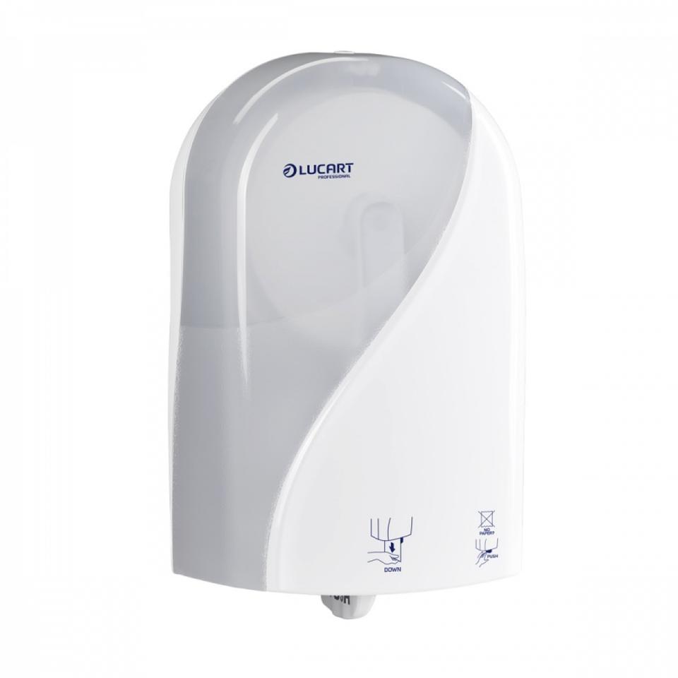 Dispenser carta igienica rotolo autocut Lucart Identity bia