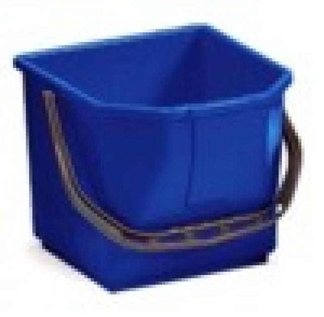 Secchio mop graduato 15 lt blu monovasca per carrello mop