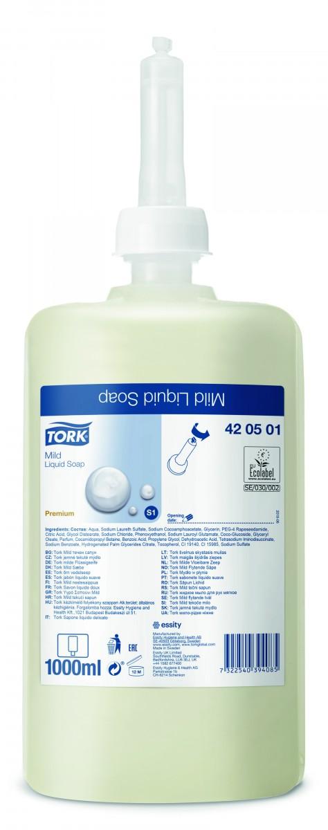 Sapone liquido Tork delicato Premium 1 lt S1 ct 6 pz