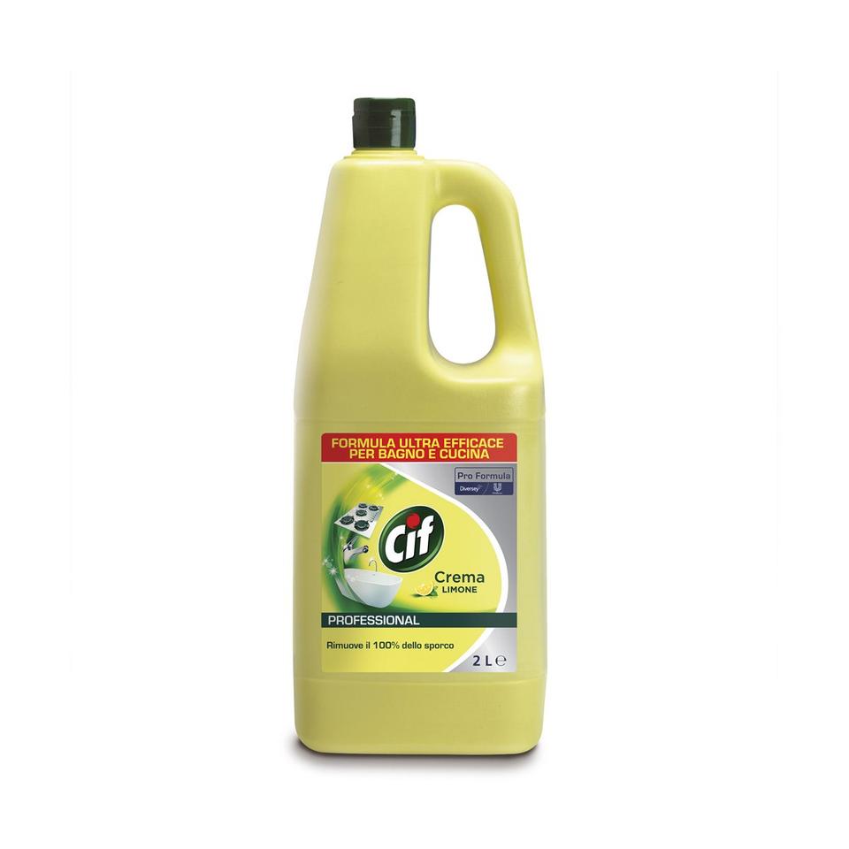 Cif Crema Limone detergente bagno e cucina 2 lt - 6 pz x ct