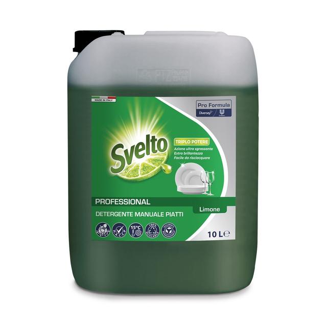 Svelto Liquido Più Limone detergente manuale stoviglie 10 lt