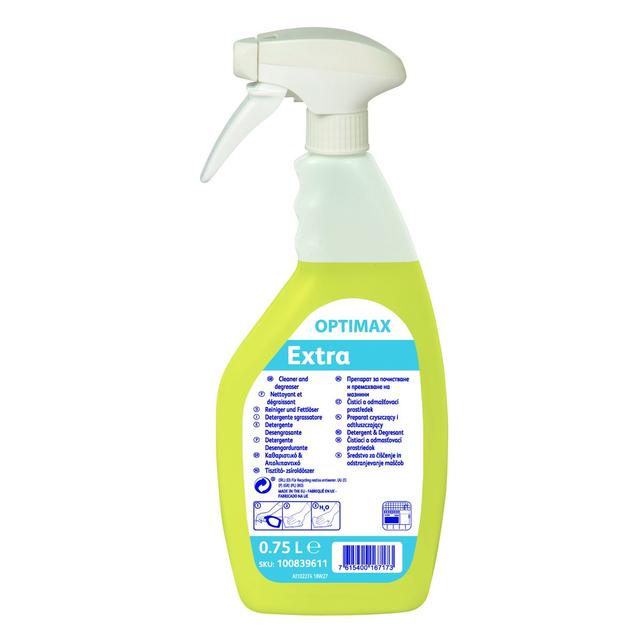 Optimax Extra sgrassatore multiuso sup. attrezzature 750 ml - 6 pz x ct
