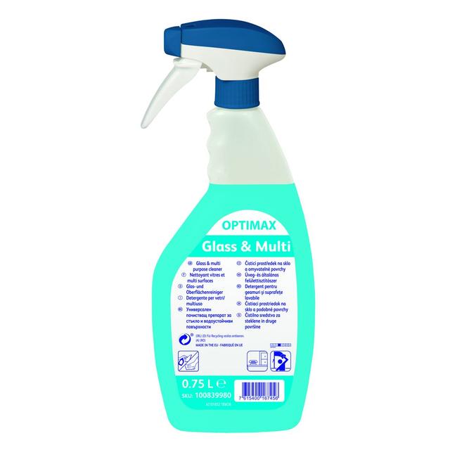 Optimax Glass & Multi detergente vetri e multiuso ml.750 - 6 pz x ct