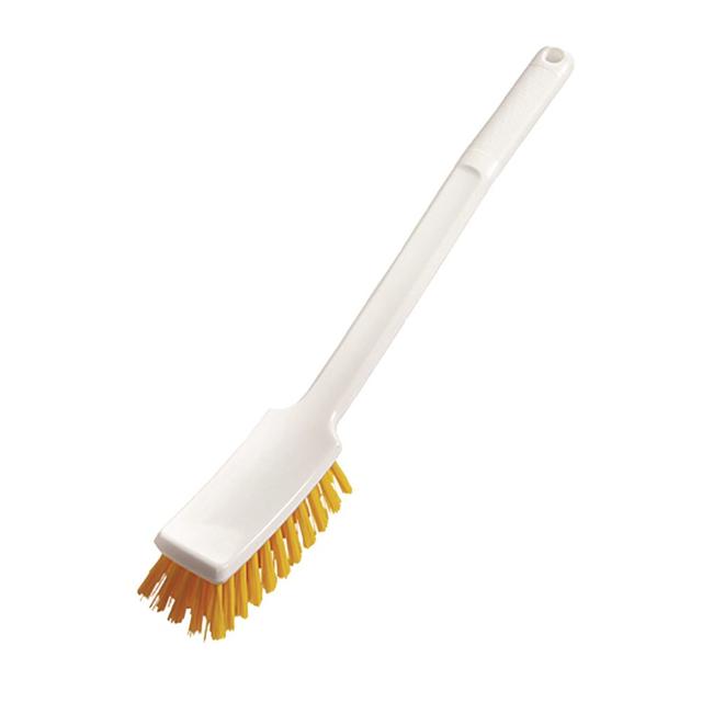 Spazzola manico lungo gialla lavaggio manuale stoviglie - 2 pz x ct