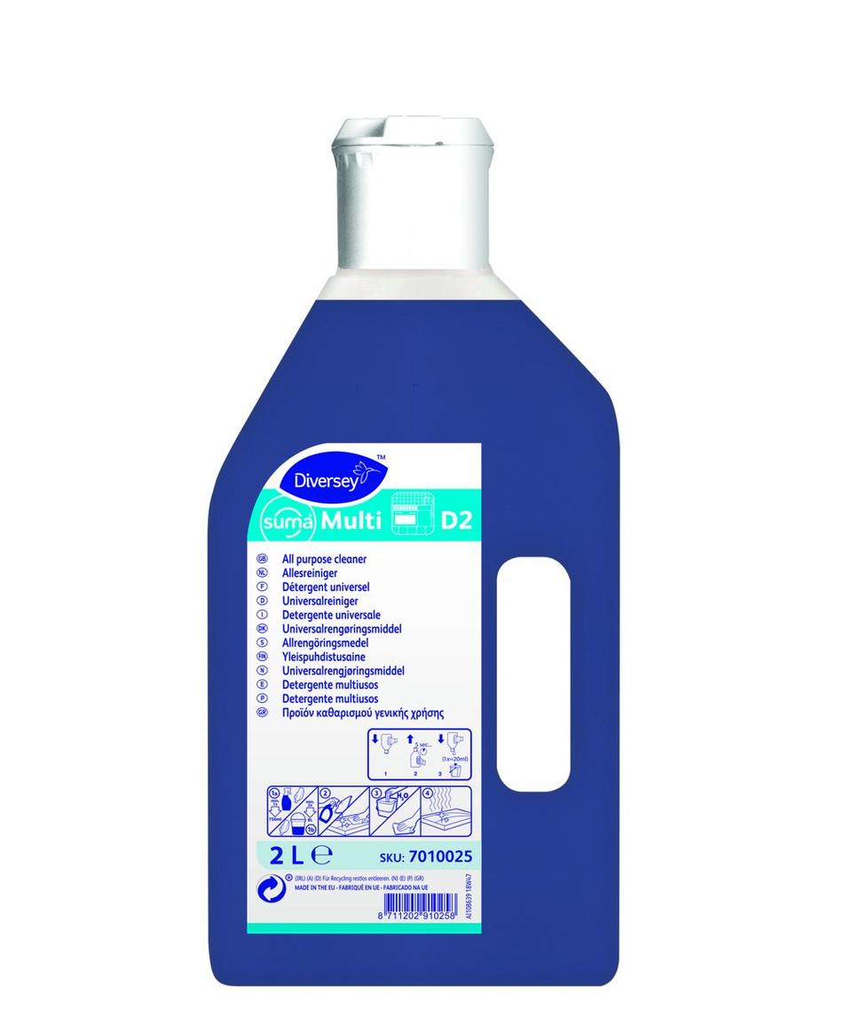 Suma Multi D2 flacone da lt.2+tappo dosatore - 6 pz x ct