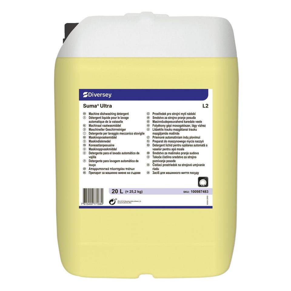 Suma Ultra L2 detergente conc. alta alcalinità no cloro 20 l