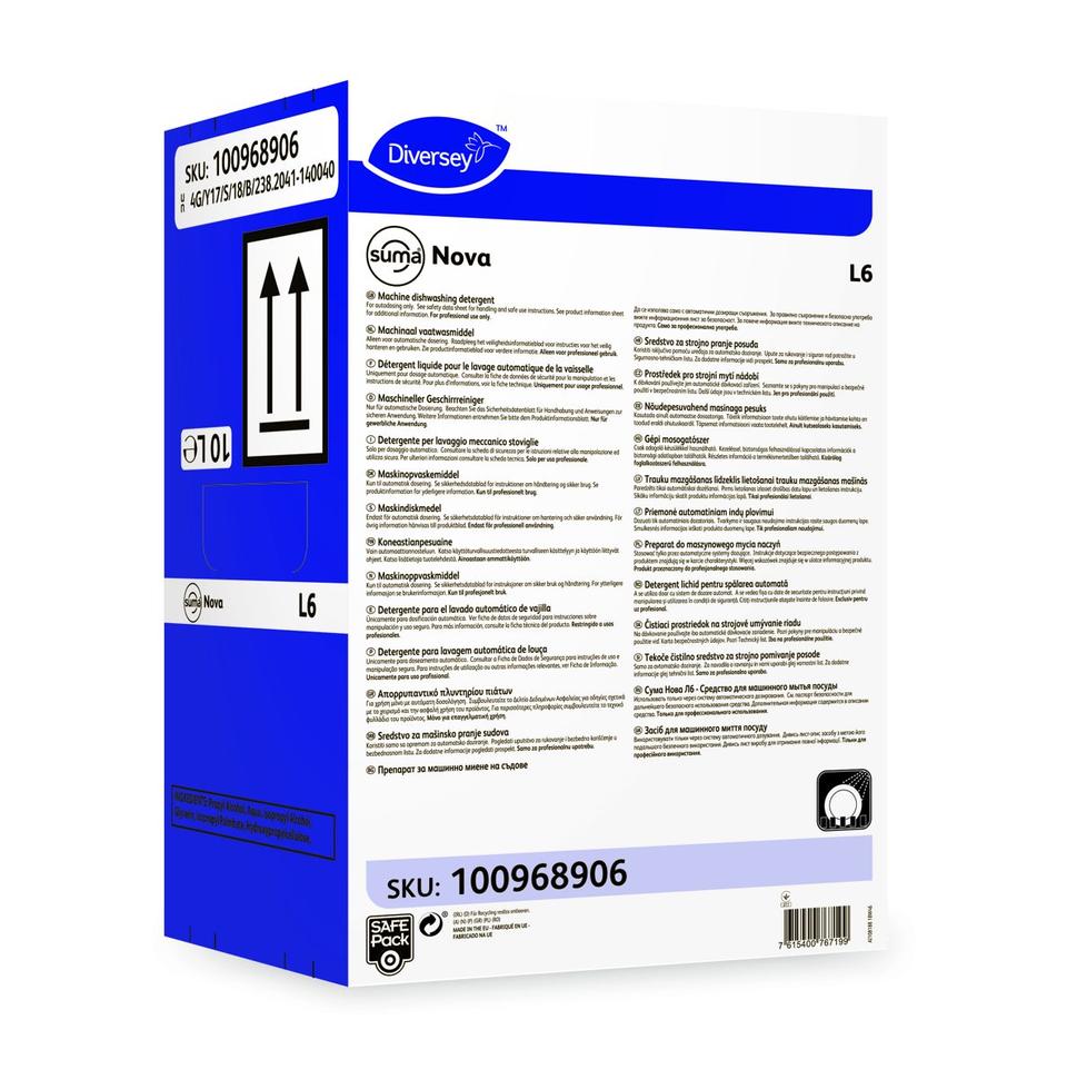Suma Nova L6 Safepack deterg.acque molto dure10lt.
