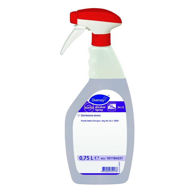 Suma Alcohol Spray D4.12 disinfettante PMC 750 ml - 6 pz x ct ES